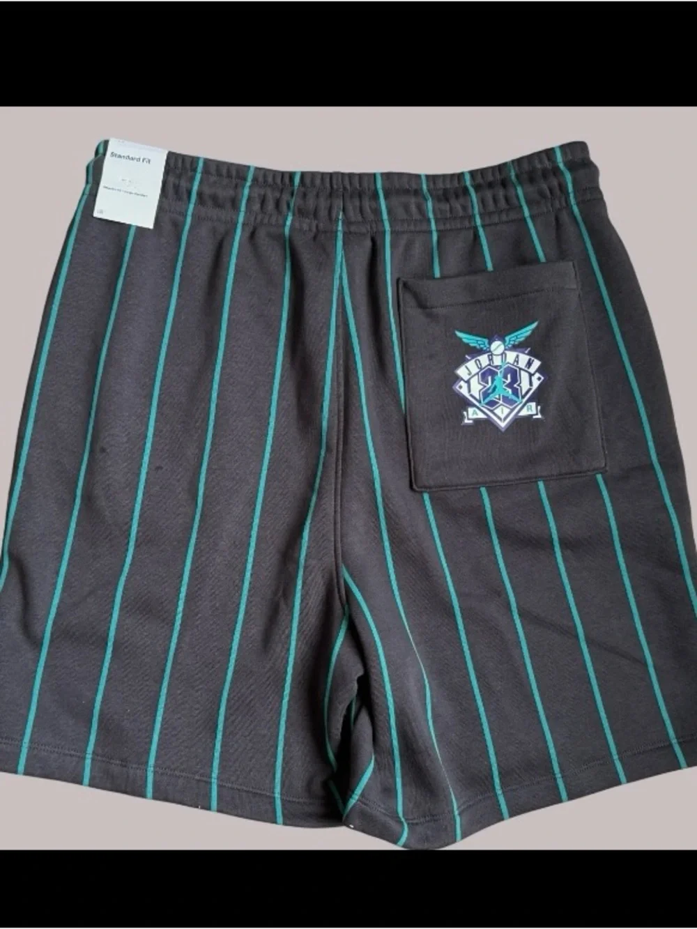 Nike Air Jordan Brooklyn Fleece Striped Diamond Short Men's Sz L New